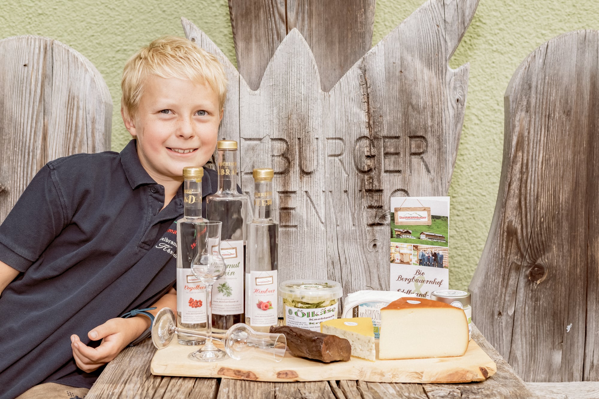 Am Biobergbauernhof Steinmannbauer wird auch selbst Schnaps gebrannt.